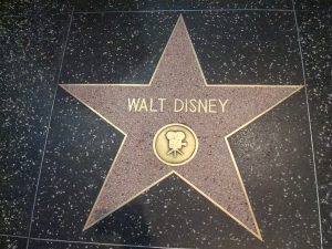 Walt Disney Stern auf dem Walk of Fame in Hollywood